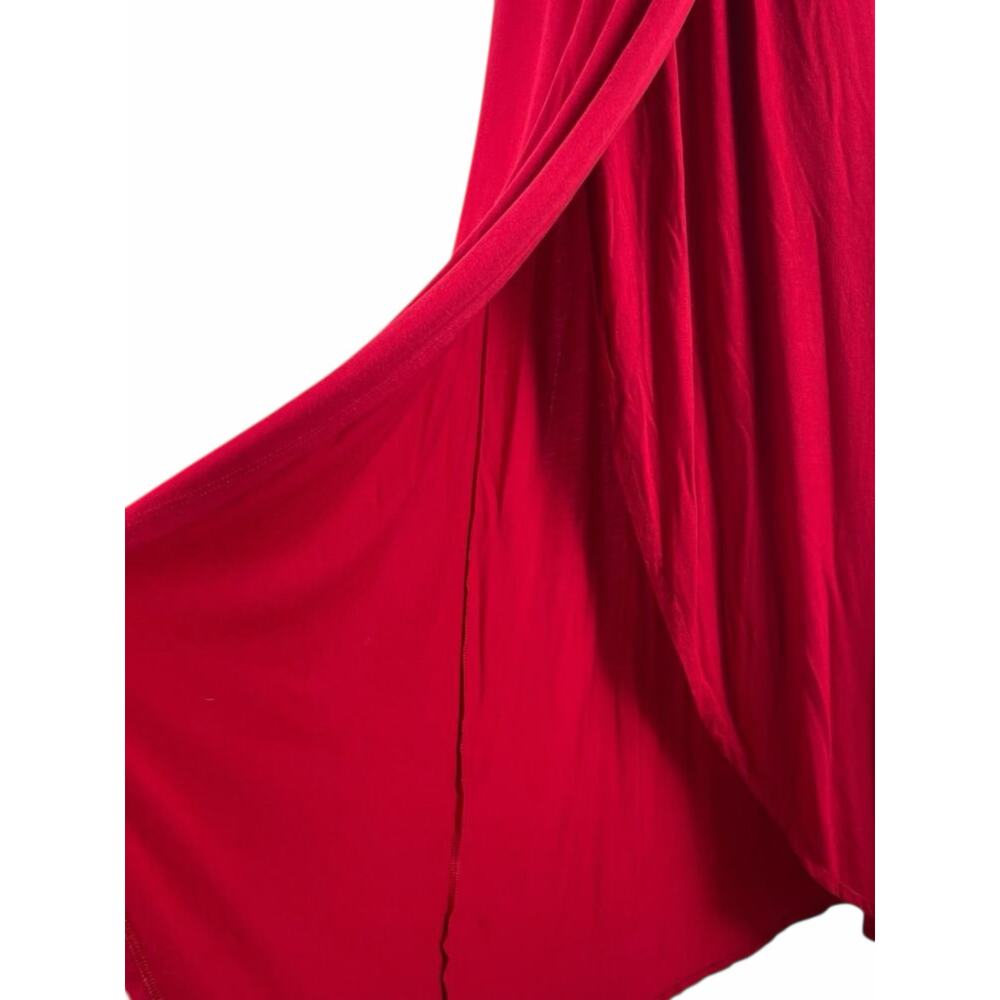 Rolla Coster Cold Shoulder Faux Wrap Maxi Dress Red Size S - Picture 6 of 9